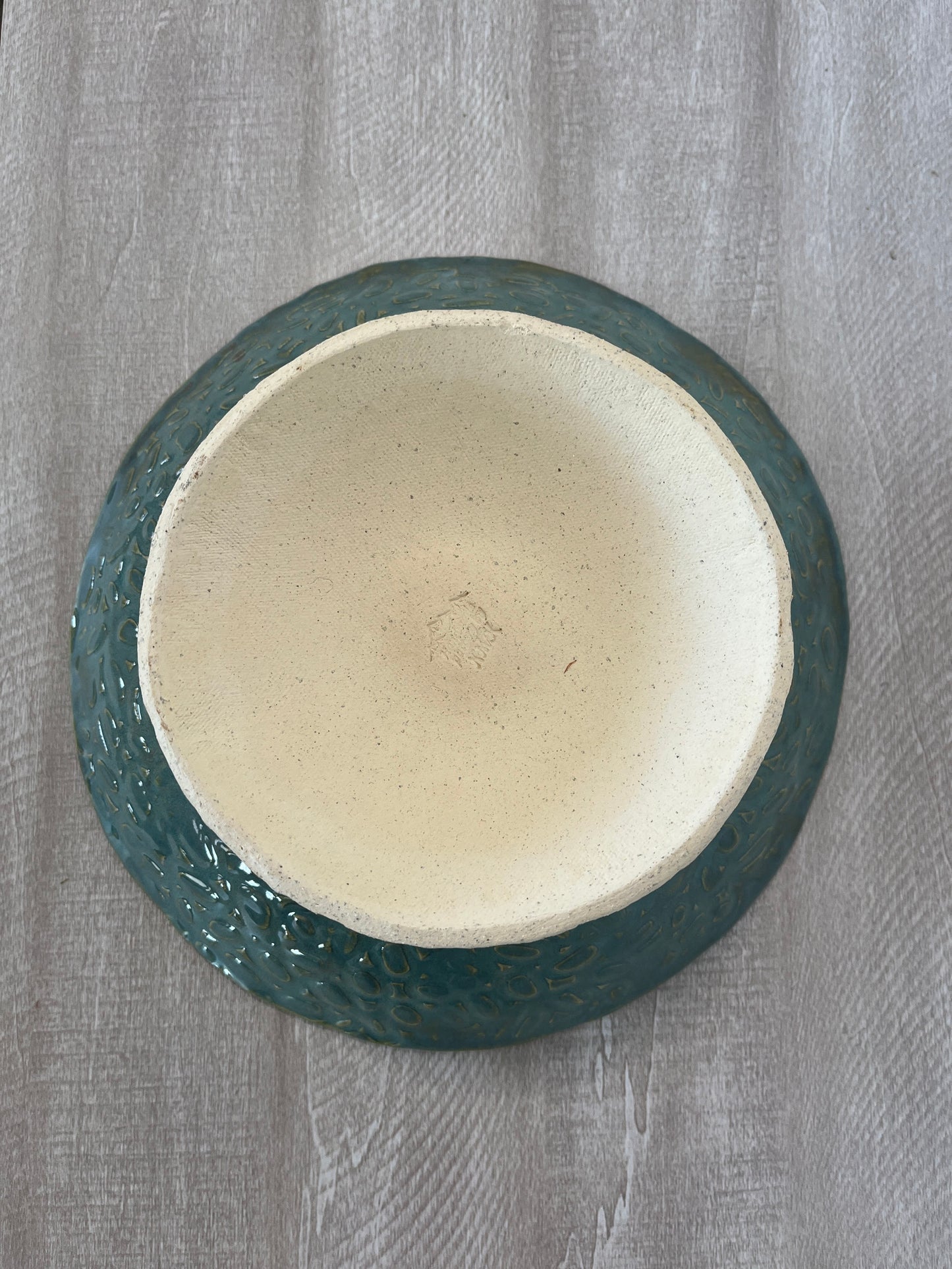 Green and Gold Raised Bowl