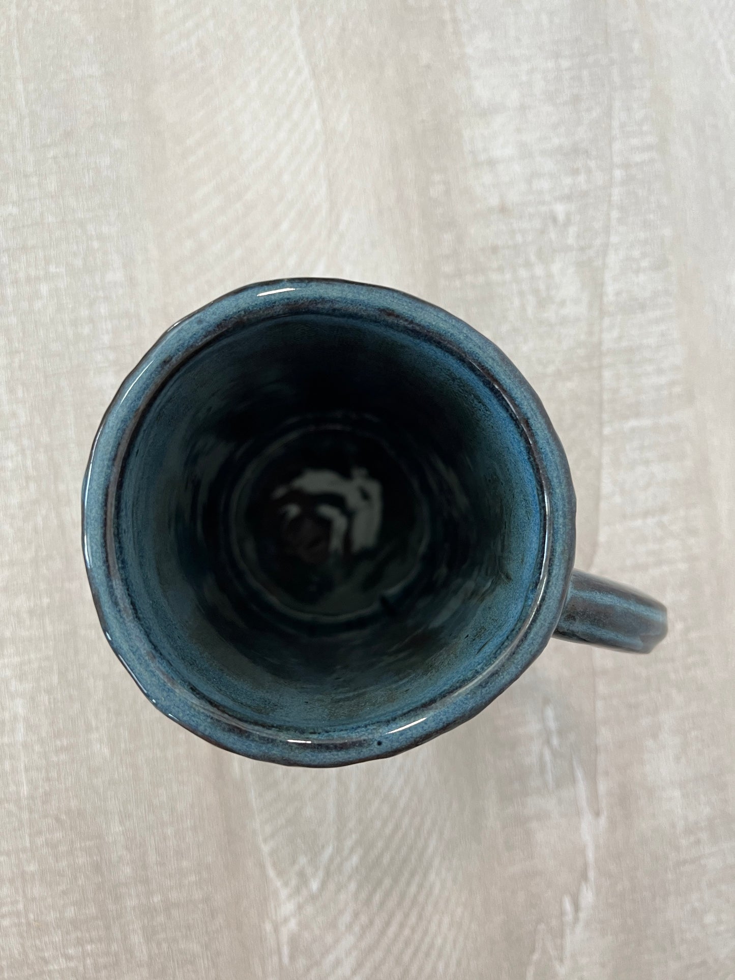 Tall Blue Vine Mug