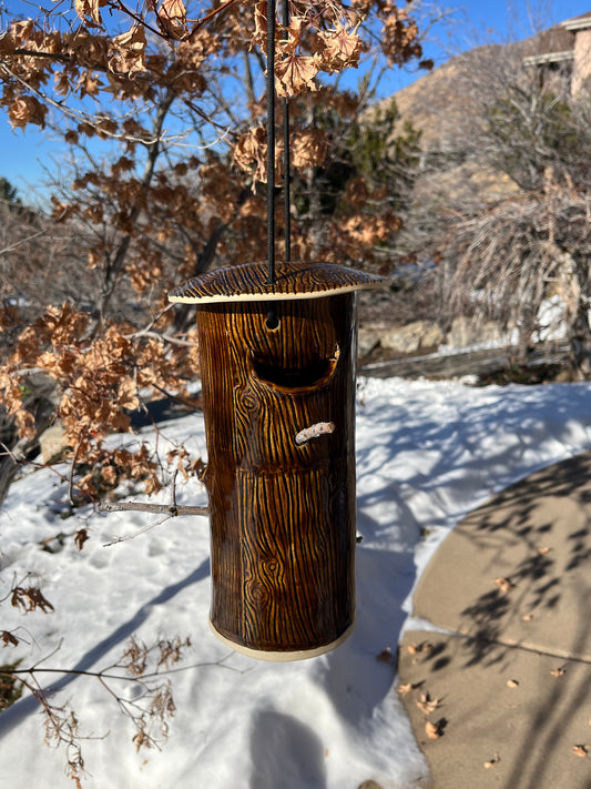 Bird Feeder in Brown