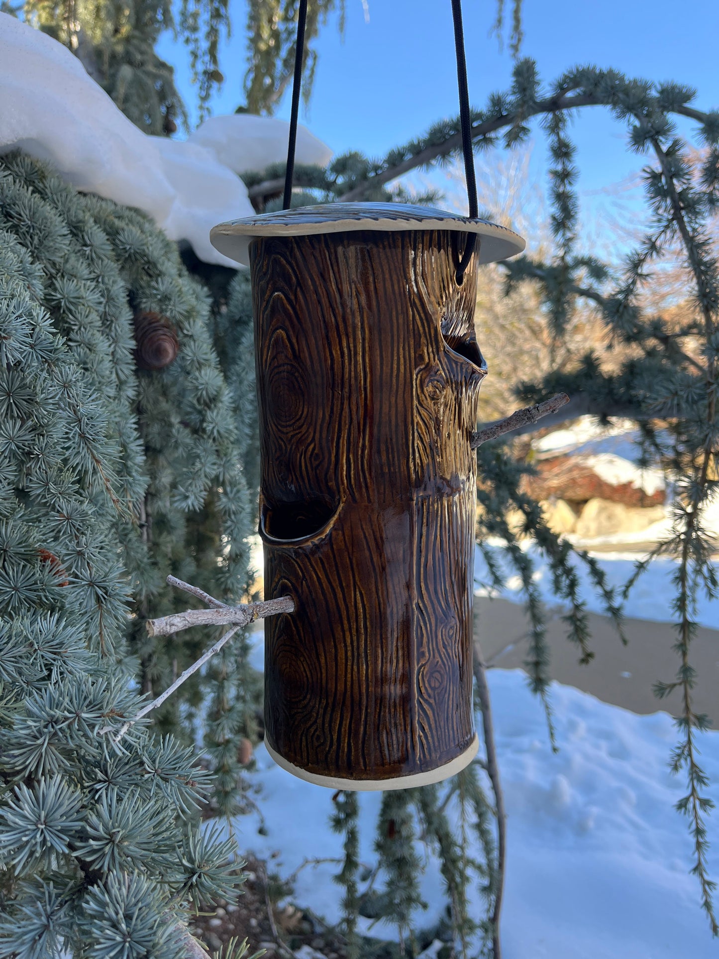 Bird Feeder in Brown