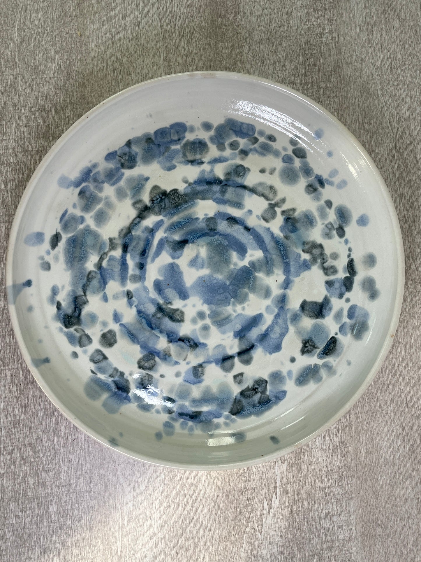 Blue Speckled Dish