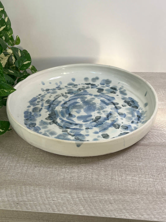 Blue Speckled Dish